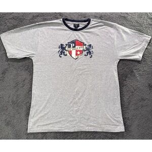 U.S. Polo‎ Assn T-Shirt Men X-Large Gray Shield Graphic Print